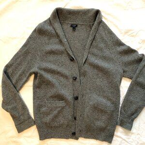 J. Crew Factory sweater: donegal wool shawl-collar cardigan